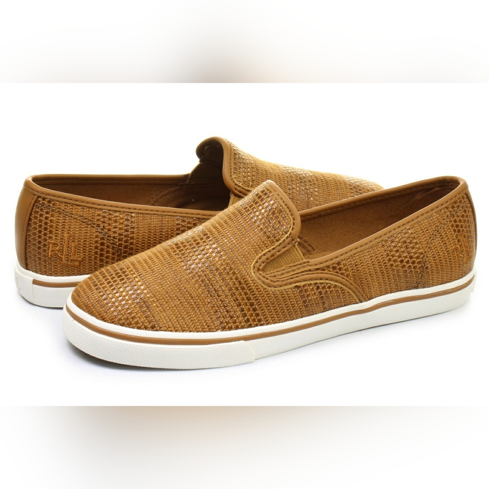 LAUREN Ralph Lauren JANIS - NE Slip On Sneakers - Cotton Blend  8.5